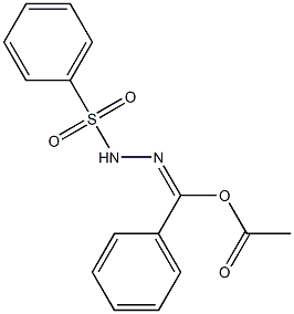α-[2-(Phenylsulfonyl)hydrazono]benzenemethanol acetate