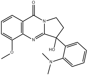 Pyrrolo[2,1-b]quinazolin-9(1H)-one,  3-[2-(dimethylamino)phenyl]-2,3-dihydro-3-hydroxy-5-methoxy-