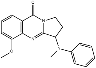 Pyrrolo[2,1-b]quinazolin-9(1H)-one,  2,3-dihydro-5-methoxy-3-(methylphenylamino)-