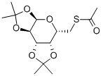1,2:3,4-Di-O-isopropyliden- 6-deoxy-6-thioacetyl-alpha-D-galactopyranose