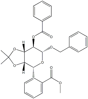 Benzyl 3-O,4-O-isopropylidene-β-D-galactopyranoside dibenzoate