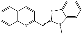 1-methyl-2-[(3-methyl-3H-benzothiazol-2-ylidene)methyl]quinolinium iodide