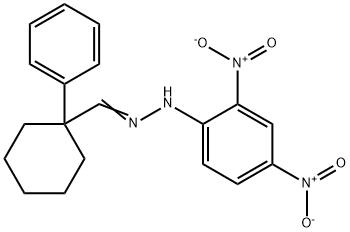 1-Phenylcyclohexanecarbaldehyde 2,4-dinitrophenyl hydrazone