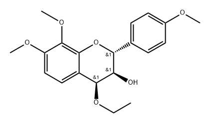 trans-2,3,cis-3,4-4-Ethoxy-4',7,8-trimethoxy-3-flavanol