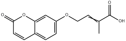 2-Methyl-4-[(2-oxo-2H-1-benzopyran-7-yl)oxy]-2-butenoic acid