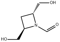 1-Azetidinecarboxaldehyde, 2,4-bis(hydroxymethyl)-, (2R-trans)- (9CI)
