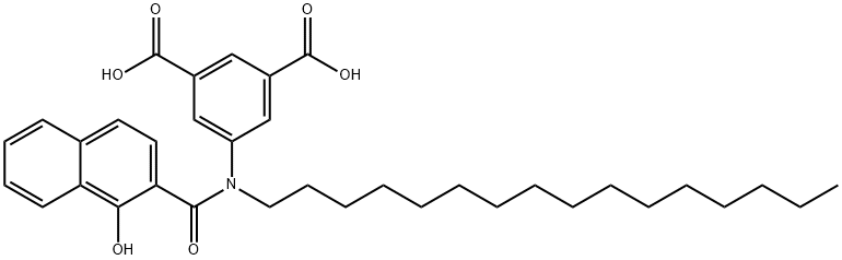 5-[hexadecyl[(1-hydroxy-2-naphthyl)carbonyl]amino]isophthalic acid