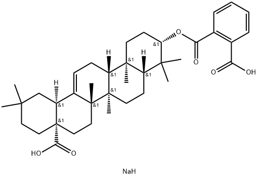 Olean-12-en-28-oic acid, 3-[(2-carboxybenzoyl)oxy]-, sodium salt (1:2), (3β)-