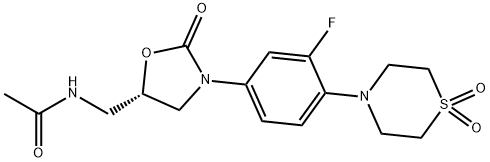 (S)-N-((3-(4-(1,1-二氧负基硫代吗啉代)-3-氟苯基)-2-氧亚基噁唑烷-5-基)甲基)醋胺石