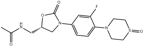 (S)-N-((3-(3-氟-4-(1-氧负基硫代吗啉代)苯基)-2-氧亚基噁唑烷-5-基)甲基)醋胺石