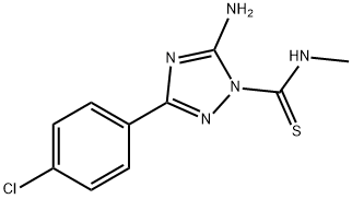 1H-1,2,4-Triazole-1-carbothioamide, 5-amino-3-(4-chlorophenyl)-N-methy l-