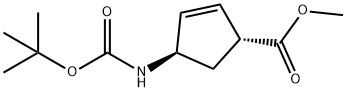(1R,4R)-4-BOC-氨基-2-环戊烯-1-羧酸甲脂
