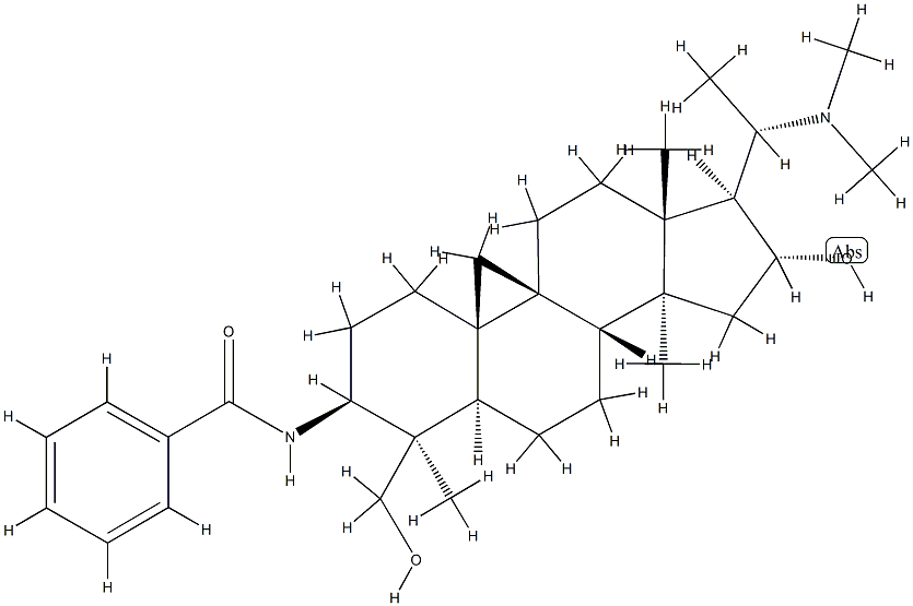 N-[(20S)-4,14-Dimethyl-20-(dimethylamino)-16α-hydroxy-4β-(hydroxymethyl)-9β,19-cyclo-5α-pregnan-3β-yl]benzamide