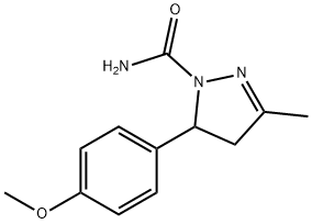 5-(p-Methoxyphenyl)-3-methyl-2-pyrazoline-1-carboxamide