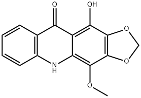 11-Hydroxy-4-methoxy-1,3-dioxolo[4,5-b]acridin-10(5H)-one