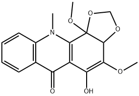 3a,11b-Dihydro-5-hydroxy-4,11b-dimethoxy-11-methyl-1,3-dioxolo[4,5-c]acridin-6(11H)-one