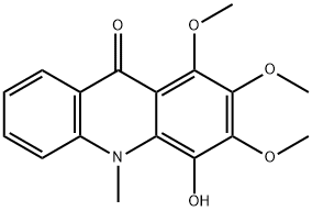 4-Hydroxy-1,2,3-trimethoxy-10-methyl-9(10H)-acridinone