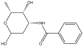 3-(Benzoylamino)-2,3,6-trideoxy-D-lyxo-hexopyranose