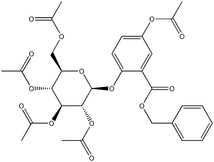 2-(2-O,3-O,4-O,6-O-Tetraacetyl-β-D-glucopyranosyloxy)-5-acetyloxybenzoic acid benzyl ester