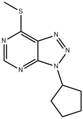 v-Triazolo[4,5-d]pyrimidine, (3H), 3-cyclopentyl-7-metylthio-