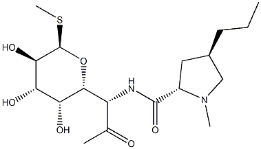 Methyl 6,8-dideoxy-6-[[[(2S,4R)-1-methyl-4β-propyl-2α-pyrrolidinyl]carbonyl]amino]-1-thio-α-D-glycero-D-galacto-octopyranoside-7-ulose