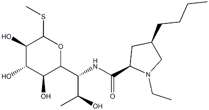 Methyl 6-[[[(2S,4R)-4β-butyl-1-ethyl-2α-pyrrolidinyl]carbonyl]amino]-6,8-dideoxy-1-thio-D-erythro-α-D-galacto-octopyranoside