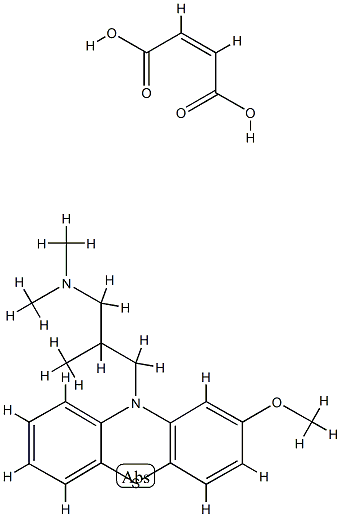 Phenothiazine, 10-[3-(dimethylamino)-2-methylpropyl]-2-methoxy-, maleate (1:1) (8CI)