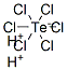dihydrogen hexachlorotellurate(2-)