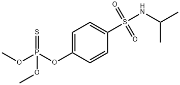 Phosphorothioic acid=O,O-dimethyl=O-[4-[[(1-methylethyl)amino]sulfonyl]phenyl] ester
