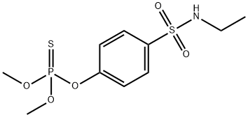 Phosphorothioic acid O,O-dimethyl O-[4-[(ethylamino)sulfonyl]phenyl] ester