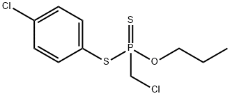 Chloromethyldithiophosphonic acid=S-(4-chlorophenyl)=O-propyl ester