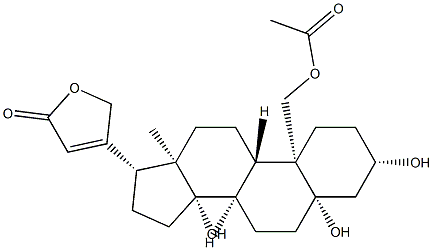 3β,5,14-Trihydroxy-19-acetoxy-5β-card-20(22)-enolide
