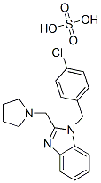 1-[(4-chlorophenyl)methyl]-2-(pyrrolidin-1-ylmethyl)-1H-benzimidazole sulphate