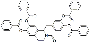 2(1H)-Isoquinolinecarboxaldehyde,  6,7-bis(benzoyloxy)-1-[[3,4-bis(benzoyloxy)phenyl]methyl]-3,4-dihydro-