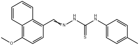 4-methoxy-1-naphthaldehyde N-(4-methylphenyl)thiosemicarbazone