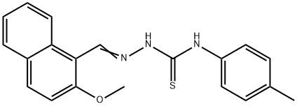 2-methoxy-1-naphthaldehyde N-(4-methylphenyl)thiosemicarbazone