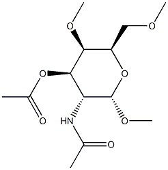 Methyl 3-O-acetyl-2-(acetylamino)-4-O,6-O-dimethyl-2-deoxy-α-D-galactopyranoside