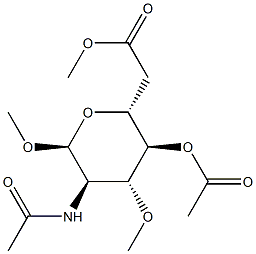 Methyl 2-(acetylamino)-3-O-methyl-4-O,6-O-diacetyl-2-deoxy-α-D-galactopyranoside