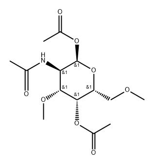 2-Acetylamino-3-O,6-O-dimethyl-2-deoxy-α-D-galactopyranose 1,4-diacetate