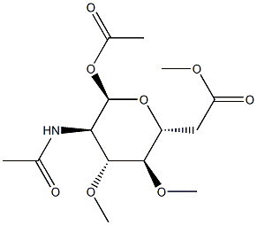 2-Acetylamino-3-O,4-O-dimethyl-2-deoxy-α-D-galactopyranose 1,6-diacetate