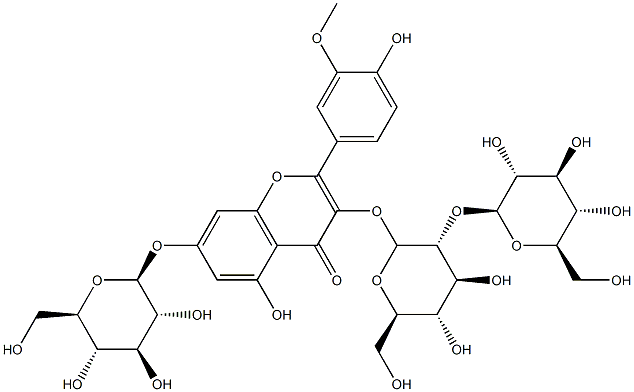 3-[[2-O-(β-D-Glucopyranosyl)-β-D-glucopyranosyl]oxy]-7-(β-D-glucopyranosyloxy)-5-hydroxy-2-(4-hydroxy-3-methoxyphenyl)-4H-1-benzopyran-4-one