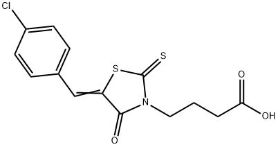 (Z)-4-(5-(4-氯苄基亚基)-4-氧代-2-硫代噻唑烷-3-基)丁酸