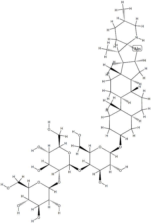 beta-D-Galactopyranoside, (3beta,5alpha,22beta,25S)-spirosolan-3-yl O-beta-D-glucopyranosyl-(1-2)-O-beta-D-glucopyranosyl-(1-4)-