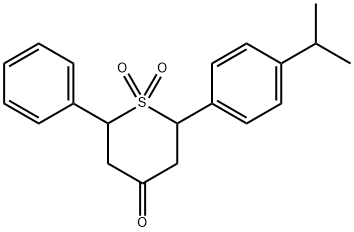 四氢-2-[4-(1-甲基乙基)苯基]-6-苯基-4H-噻喃-4-酮 1,1-二氧化物