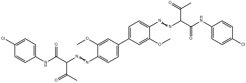 2,2'-[(3,3'-dimethoxy[1,1'-biphenyl]-4,4'-diyl)bis(azo)]bis[N-(4-chlorophenyl)-3-oxobutyramide]