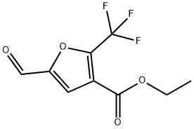 3-Furoic acid, 5-formyl-2-trifluoromethyl, ethyl ester