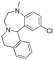 2-Chloro-5,6,7,9,10,14b-hexahydro-5-methylisoquino[2,1-d][1,4]benzodiazepine