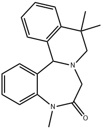 5,9,10,14b-Tetrahydro-5,10,10-trimethylisoquino[2,1-d][1,4]benzodiazepin-6(7H)-one
