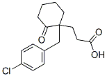3-[1-[(4-chlorophenyl)methyl]-2-oxo-cyclohexyl]propanoic acid
