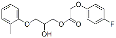 p-Fluorophenoxyacetic acid 2-hydroxy-3-(o-tolyloxy)propyl ester